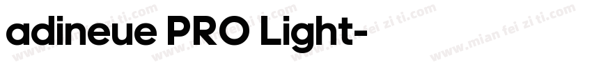 adineue PRO Light字体转换
